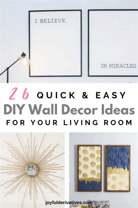 DIY Living Room Wall Decor Ideas for Personal Touch