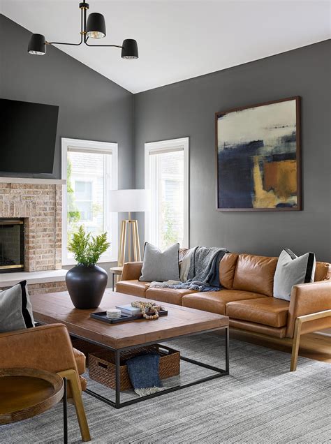 How to Style a Living Room with a Leather Sofa