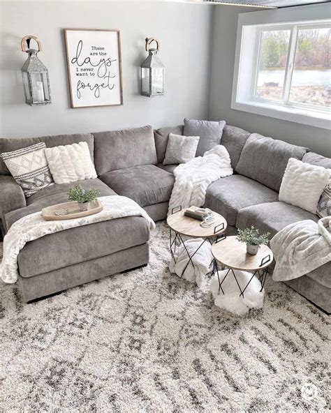 Living Room Decor Ideas with a Gray Sofa